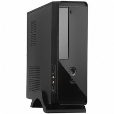 Компьютерный корпус ExeGate EX268701RUS MiniITX ExeGate MI-209 Black, miniITX/mATX, (M450, 80мм), 2хUSB, Audio