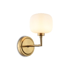 Настенный светильник Ambrella light LH53021 BS/FR латунь/белый матовый G9 max 40W 195*120*230