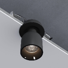 25093/LED / светильник встраиваемый светодиодный / черный