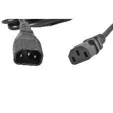 Шнур питания с заземлением IEC 60320 C13/IEC 60320 C14, 10А/250В (3x1,0), 3 м. (R-10-Cord-C13-C14-3)