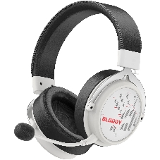 Гарнитура Bloody MR590 Sports Red белый/чёрный, беспроводная + проводная, Bluetooth, до 35 ч