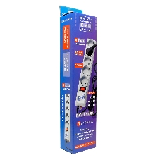 Сетевой фильтр Powercube SPG-B-10 3 м, 5 розеток, серый, коробка