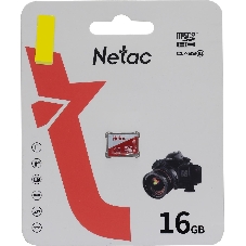 Флеш карта microSDHC 16Gb Netac P500 ECO (50/95 Mb/s, no adapter) (NT02P500ECO-016G-S)