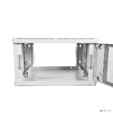 Шкаф настенный ЦМО ШРН-12.650 12U 600x650мм пер.дв.стекл несъемные бок.пан. 50кг серый