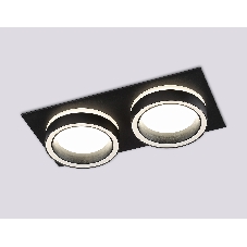 Светильник Ambrella light TN52424/2 BK/FR черный/белый матовый GX53 max 12W 210*105*45