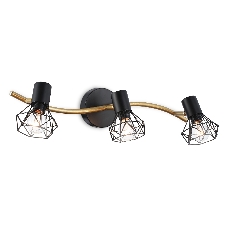Светильник Ambrella light TR8657/3 BK/GD черный/золото E14/3 max 60W 550*100*185