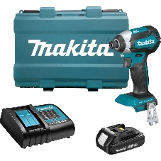 Дрель-шуруповерт Makita DTD153SY, 18 В, 1,5 Ач, 170 Нм, бесщеточный, ударный