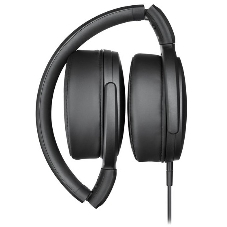 Наушники Sennheiser HD 400S накладные складные закрытые 18-20000Гц съемный кабель 1,4м, угловой jack 3.5мм, 120дБ, микрофон, черные, 508598