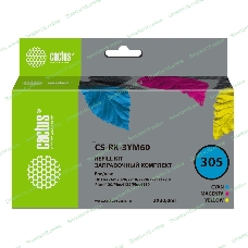 Заправочный набор Cactus CS-RK-3YM60 многоцветный 3x30мл для HP DeskJet 2710/2120/2721/2722