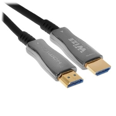Кабель HDMI Wize AOC-HM-HM-10M оптический, 10 м, 4K/60HZ 4:4:4, v.2.0, ARC, 19M/19M, HDCP 2.2, Ethernet, черный, коробка
