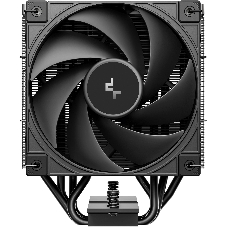 Кулер для процессора DEEPCOOL AK400 G2 LGA1851/1700/1200/115X/AM5/AM4 (12шт/кор, TDP 220W, PWM, Fan 120мм, 4 тепл. Трубки, Wood-grain top cover, черный) RET (R-AK400G2-BKNNMN-GJD)