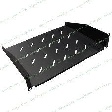 Полка фронтальная, глубина 300 мм, 2U, нагрузка - 60 кг