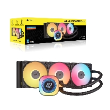 Система жидкостного охлаждения Corsair iCUE LINK TITAN 360 RX LCD (360мм, черный, RGb/ Fans: 3x120мм, 73.5CFM, 36dBA, 2100RPM/ S: 1851, 1700, AM5, AM4)