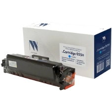 Картридж лазерный NVPrint совместимый NV-055H Голубой (БЕЗ ЧИПА) для Canon i-Sensys MF742Cdw/MF744Cdw/MF746Cx/LBP663Cdw/LBP664Cx (5900k)