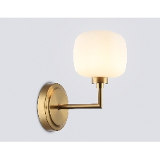 Настенный светильник Ambrella light LH53021 BS/FR латунь/белый матовый G9 max 40W 195*120*230