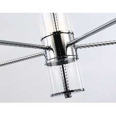 Люстра Ambrella light LH56001/5 СH/FR хром/белый матовый E14*5 max 40W D640*1260