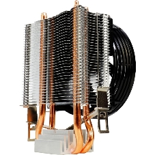 Кулер для процессора AeroCool/Formula Verkho 2 серебристый, 90 мм, алюминий/медь, 2000 об/мин, 25 дБ, 4 pin, 110 Вт, 125 мм