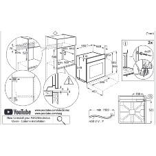 Духовой шкаф электрический Electrolux EOD4P57H черный