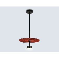 Светильник Ambrella light LH72613 BK/RD черный/красный 6W 3000K D300*260-1770