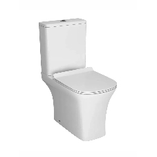 Унитаз компакт торнадо напольный безободковый Bau Spectrum square Hurricane-5, усиленное бысросъемное сиденье дюропласт микролифт