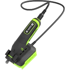 Прямошлифовальная машина (гравер) аккумуляторный GreenWorks G24RT, 24V, бесщеточный, с принадлежностями 52 шт., без АКБ и ЗУ (3200807)