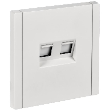 Розетка компьютерная 2-ая RJ45 кат.5E IEK FORTE&PIANO FP233 белый