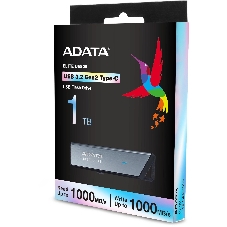 Флешка USB ADATA Elite UE800 (AELI-UE800-1T-CSG), 1Tb, Type-C USB 3.2, R/W 1000/1000, серебристый