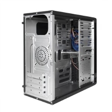 Компьютерный корпус ExeGate EX284038RUS Minitower BA-204U Black, mATX, (AA500, 80мм), 2хUSB+2хUSB 3.0, Audio