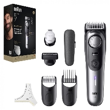 Триммер Braun BT9520 серебристый (насадок в компл:4шт)