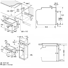Духовой шкаф Bosch HBA534EB3 60 см, встраиваемый, электрический с конвекцией, объем 71 л