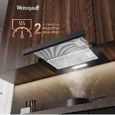 Вытяжка Weissgauff TEL 500 Black Glass