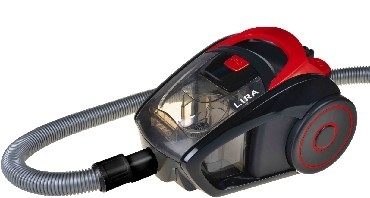 Пылесос LIRA LR 1005 красный/черный, 350/2200 Вт, уборка сухая, пылесборник контейнер 2,2 л