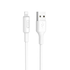 Кабель USB 2.0 HOCO X25, AM/Lightning M, белый, 1м