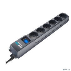 Сетевой фильтр Surge protector Pilot S Max (5 euros + 1GP), 15A/3.5kVA, automatic, 3 m, graphite
