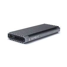 Внешний корпус Gembird EEM2-SATA-3 USB 3.1 для M2 SATA порт Type-С, RGb подсветка, металл, серебристый