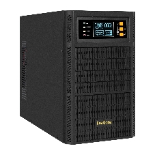 Источник бесперебойного питания On-line ExeGate PowerExpert TL-3000.72V.LCD.AVR.3SH.USB.RS232.SNMP 3000VA/3000W, On-Line, PF=1, LCD, 3*Schuko, RS232, USB, SNMP-slot, встроенные батареи 12V 7.2Ah - 6шт, возможность подключения до 4 внешних батарейных блоков 72В, Tower, металлический корпус, черный