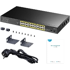 Коммутатор Cudy GS1028PS2, 24×1 Гбит/с, 2×1 Гбит/с SFP