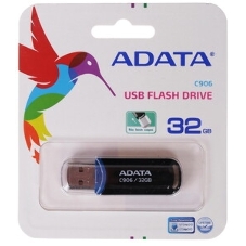 Флешка USB ADATA C906 (AC906-32G-RBK), 32Gb, USB 2.0, R/W 15/5, черный/синий