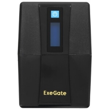 Источник бесперебойного питания ExeGate EX292775RUS Power Smart ULB-800.LCD.AVR.4C13 800VA/480W, LCD, AVR, 4*C13, металлический корпус, черный