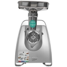 Мясорубка электрическая Bosch MFW68640 черный, 2200 Вт, 4.3 кг/мин, реверс, металлический лоток, насадки - 5