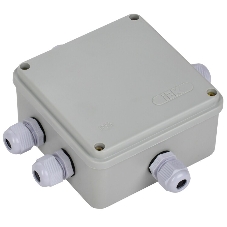 Коробка КМ41330 распаячная Iek UKO10-100-100-050-K51-55 для о/п 100х100х50 мм IP55 (RAL7035, гермовводы PG9 5 шт)