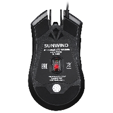 Мышь проводная SunWind SW-M705G черный, 3600 dpi, USB, кнопки - 6