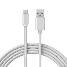 Кабель Rexant USB-A - Type-C, 3A, 2м, ПВХ, белый