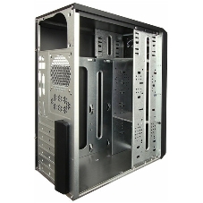 Компьютерный корпус Miditower ExeGate AA-443-UNS350 (ATX, БП UNS350 с вент. 12см, 2хUSB+HD Audio, черный)