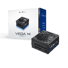 Блок питания Chieftec Vega 1000W, 1000Вт, 80+ Gold, 135мм, модульный, черный