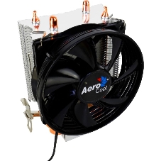 Кулер для процессора AeroCool/Formula Verkho 2 серебристый, 90 мм, алюминий/медь, 2000 об/мин, 25 дБ, 4 pin, 110 Вт, 125 мм