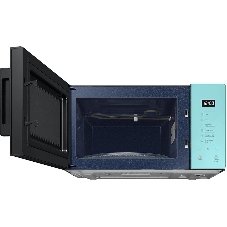 Микроволновая печь Samsung MG23T5018AN/BW голубой, 23 л, 800 Вт, переключатели - сенсор
