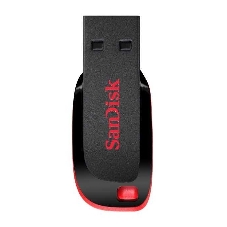 Флешка USB SanDisk Cruzer Blade (SDCZ50-128G-B35), 128Gb, USB 2.0, Type-A, R/W 16/4, черный