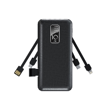 Портативный аккумулятор Rexant Power Bank (аккумуляторная батарея) 10000 mAh, черное