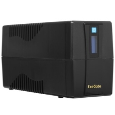 Источник бесперебойного питания ExeGate EX292775RUS Power Smart ULB-800.LCD.AVR.4C13 800VA/480W, LCD, AVR, 4*C13, металлический корпус, черный